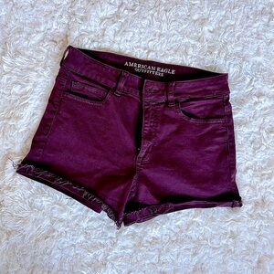 American Eagle Outfitters Super Super Stretch Hi-Rise Shortie Shorts Size 8